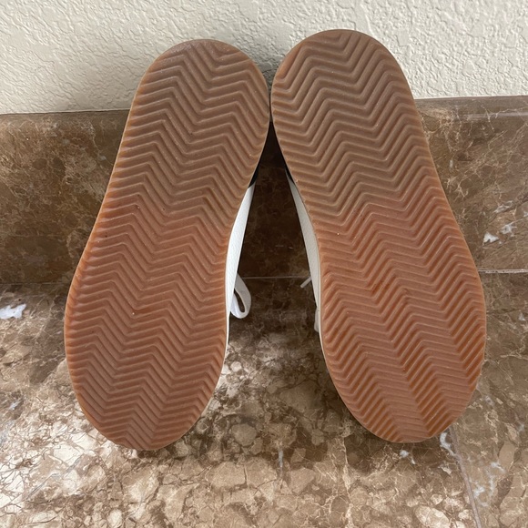 Brunello Cucinelli Grey Wool and White Leather Platform Sneakers Size 36 EUC - Picture 6 of 8